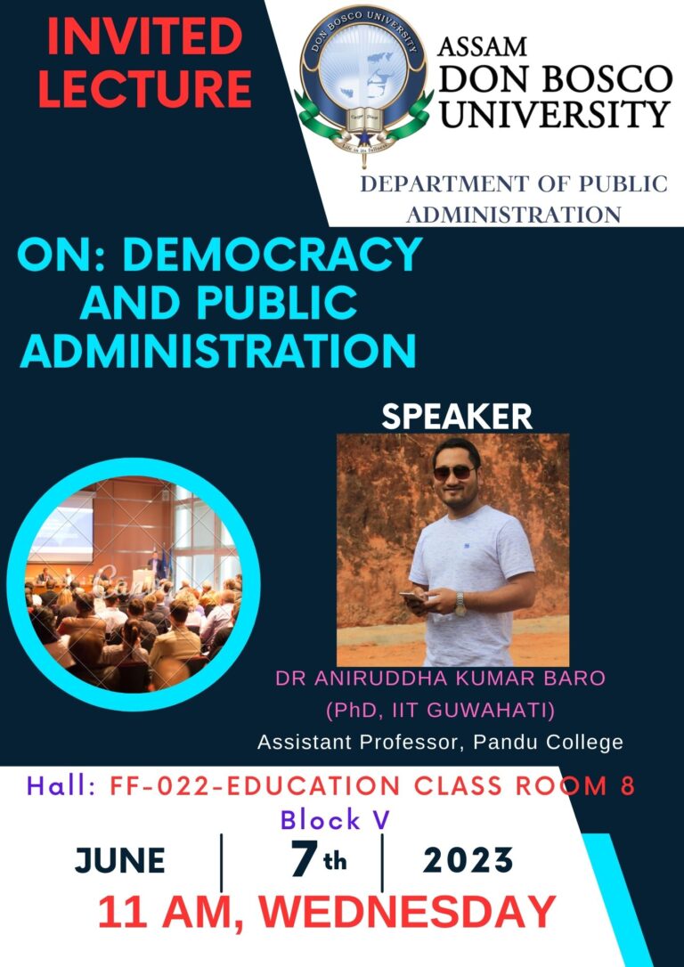 Flyer_Invited Lecture_7th June, 2023 @ 11 AM_Dr Aniruddha Kumar Baro